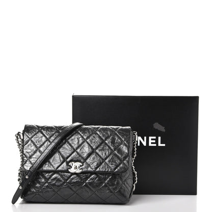 Chanel Crackled Aged Calfskin Big Bang Flap Black 8 of 8