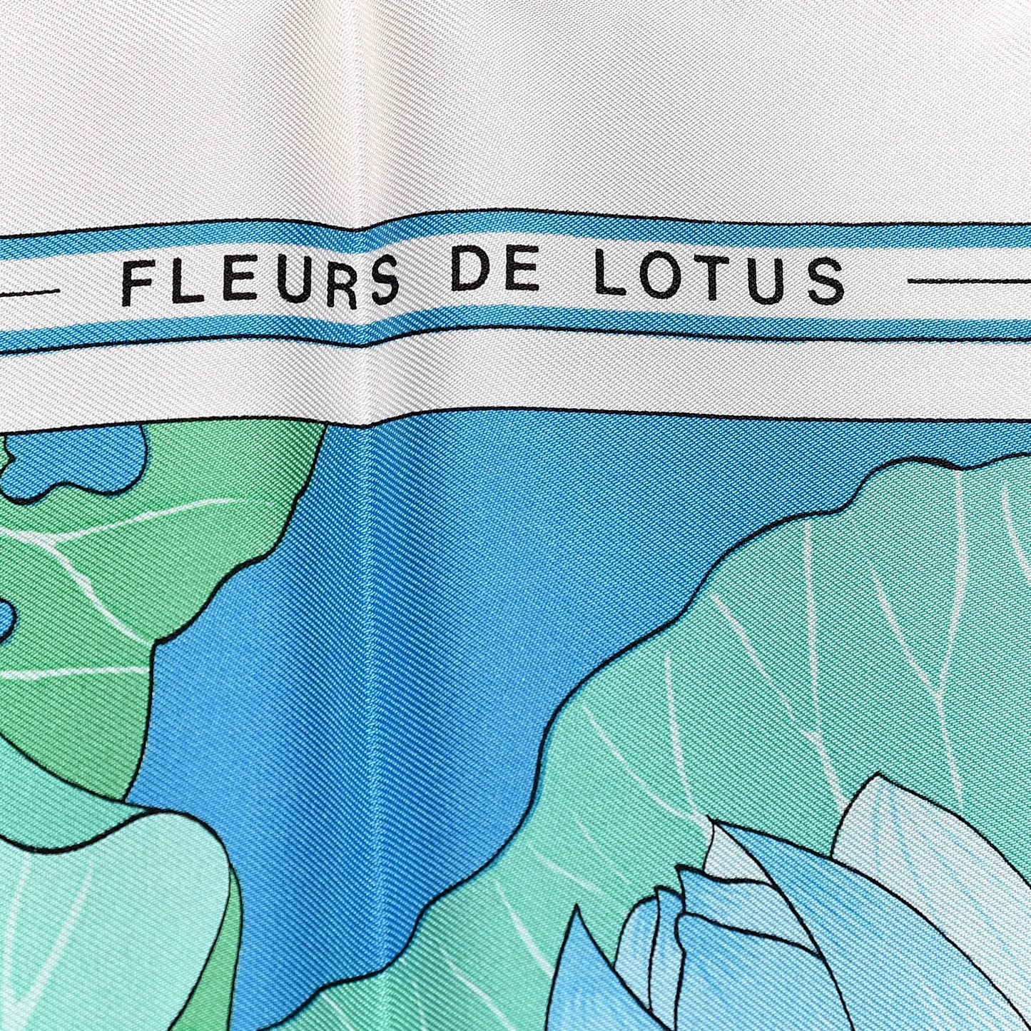 Silk Fleurs de Lotus Scarf 90