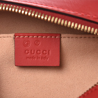 Gucci GG Supreme Monogram Blooms Mini Chain Shoulder Bag Beige Blue Navy Hibiscus Red 6 of 7