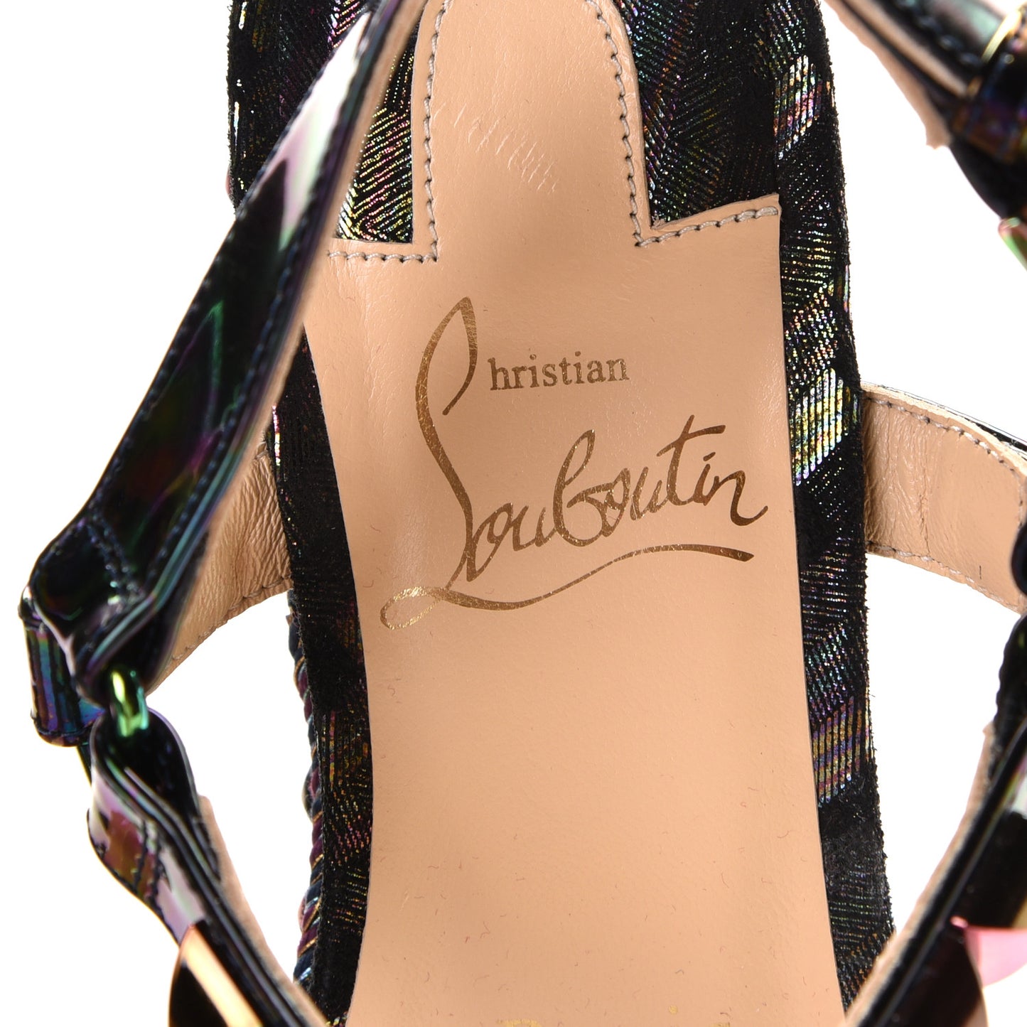 Patent Stellar Suede Cataclou 60 Platform Sandals 36 Multicolor