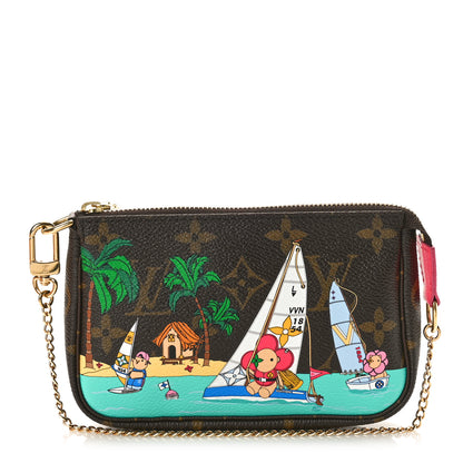 Louis Vuitton Monogram 2023 Christmas Animation Sailing Pochette Accessories Dragon Fruit Pink 1 of 10