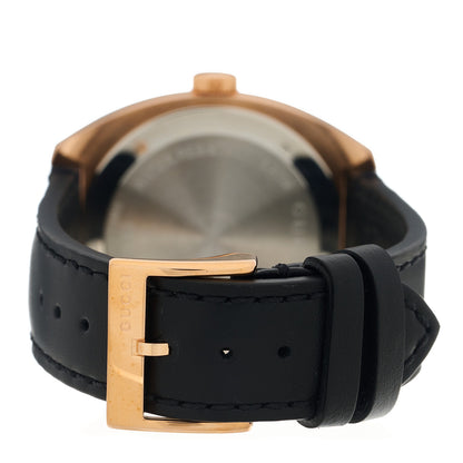Gucci Stainless Steel Calfskin 40mm GG2570 Quartz Watch Black 3 of 4