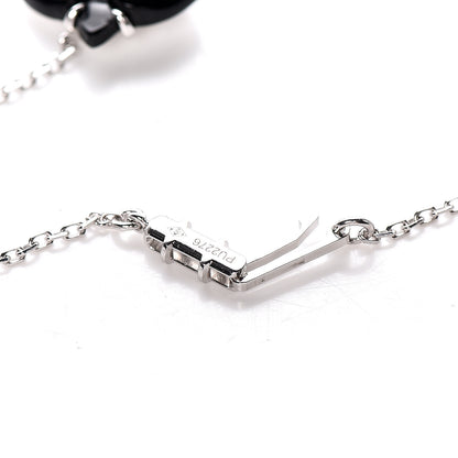 Cartier 18K White Gold Diamond Black Onyx Caresse D'Orchidees Par Pendant Necklace 6 of 6