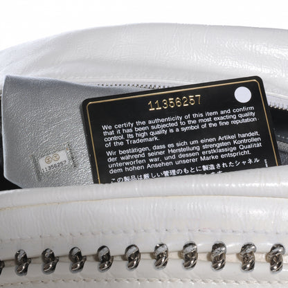 Chanel Patent Luxe Ligne Large Bowler White 7 of 7
