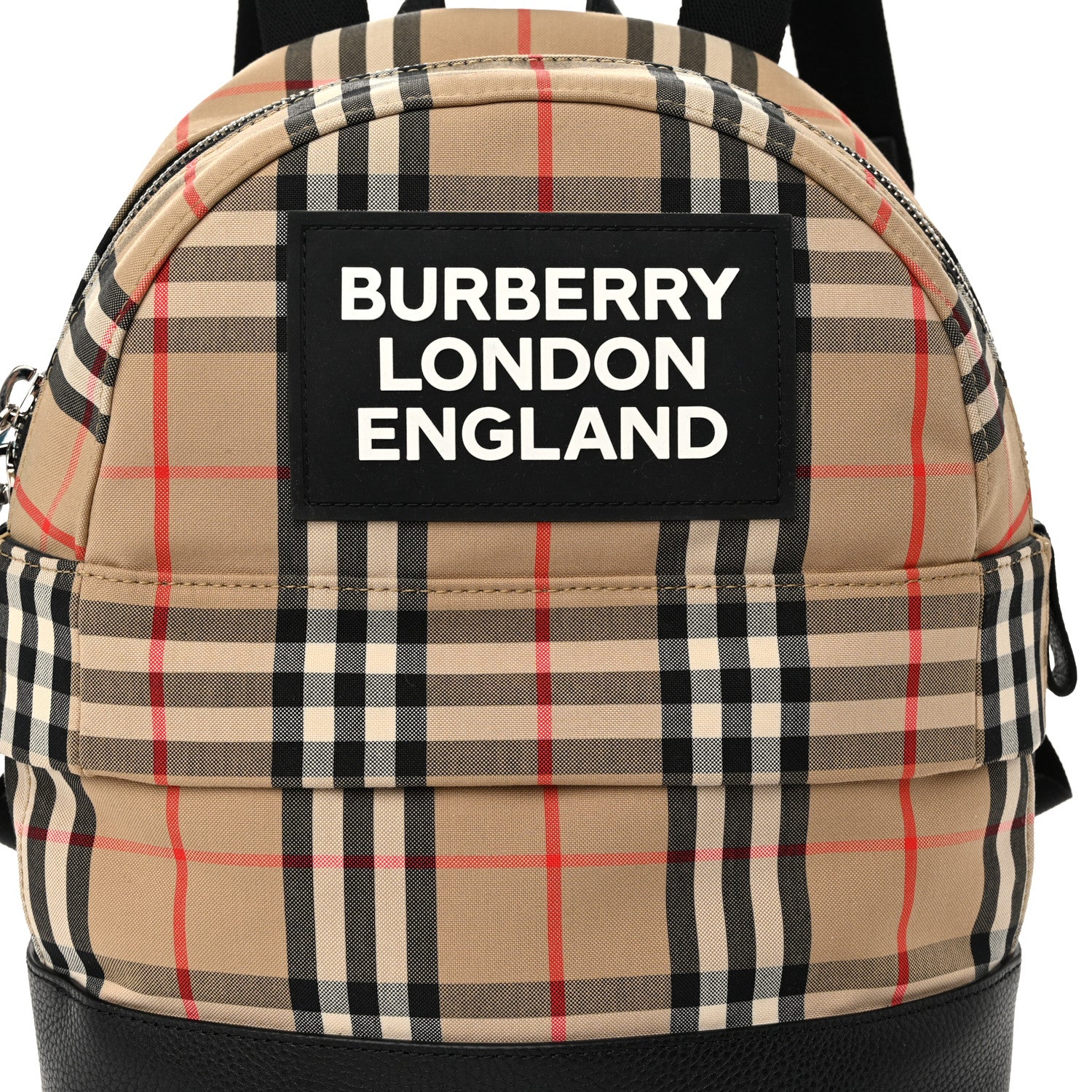 Burberry House Check Canvas Calfskin Small Nico Backpack Archive Beige 8 of 10