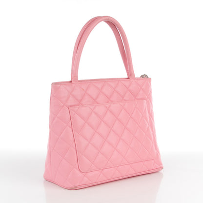 Chanel Caviar Quilted Medallion Tote Light Pink 3 of 8