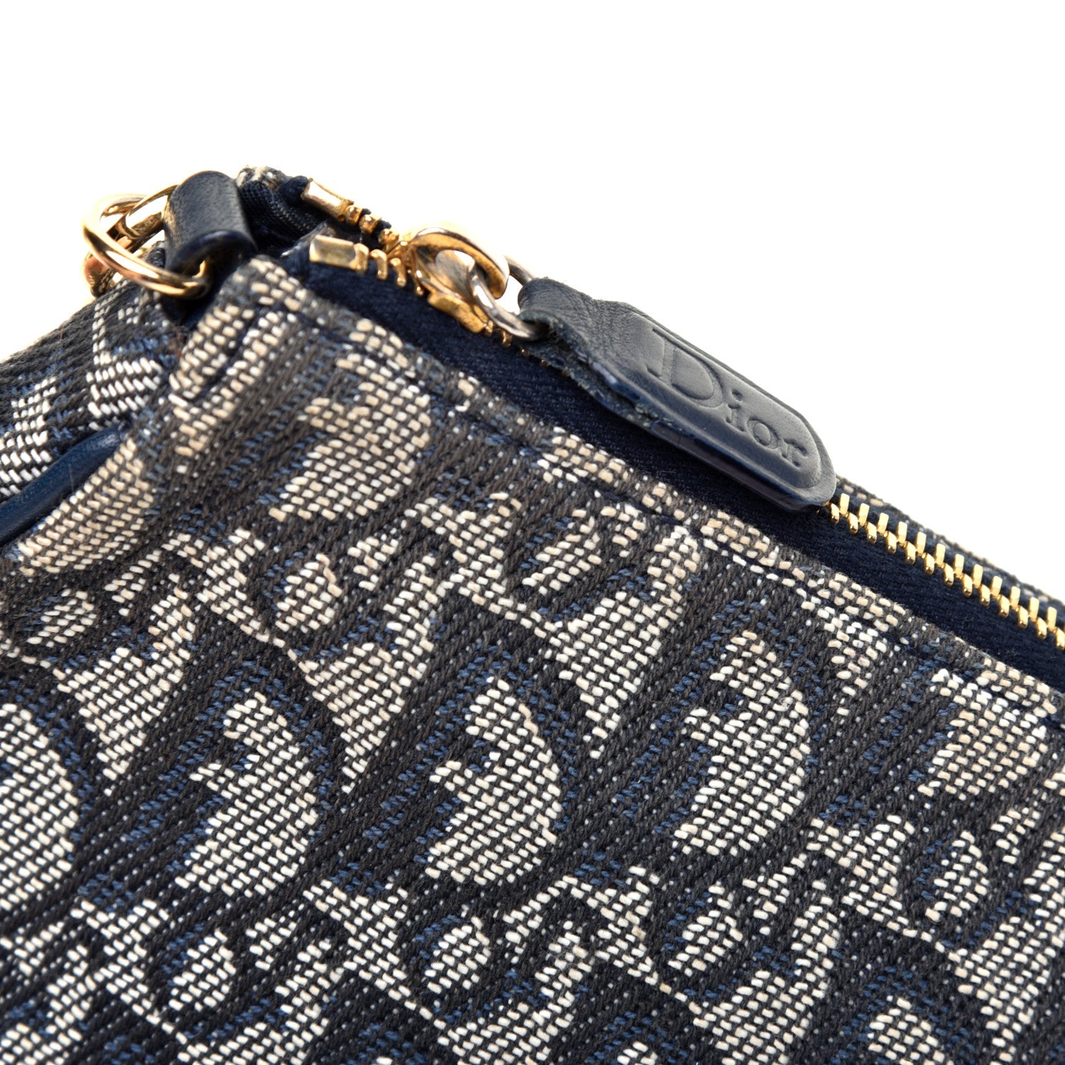 Christian Dior Monogram Mini Saddle Pochette Navy 11 of 11