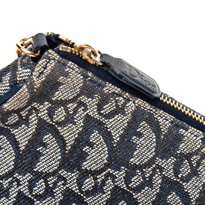 Christian Dior Monogram Mini Saddle Pochette Navy 11 of 11