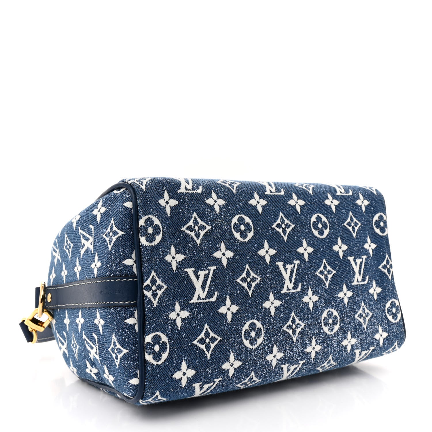 Louis Vuitton Monogram Jacquard Denim Speedy Bandouliere 25 Bleu 4 of 9
