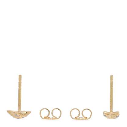 David Yurman 18K Yellow Gold Diamond 6mm Crossover X Stud Earrings 3 of 4