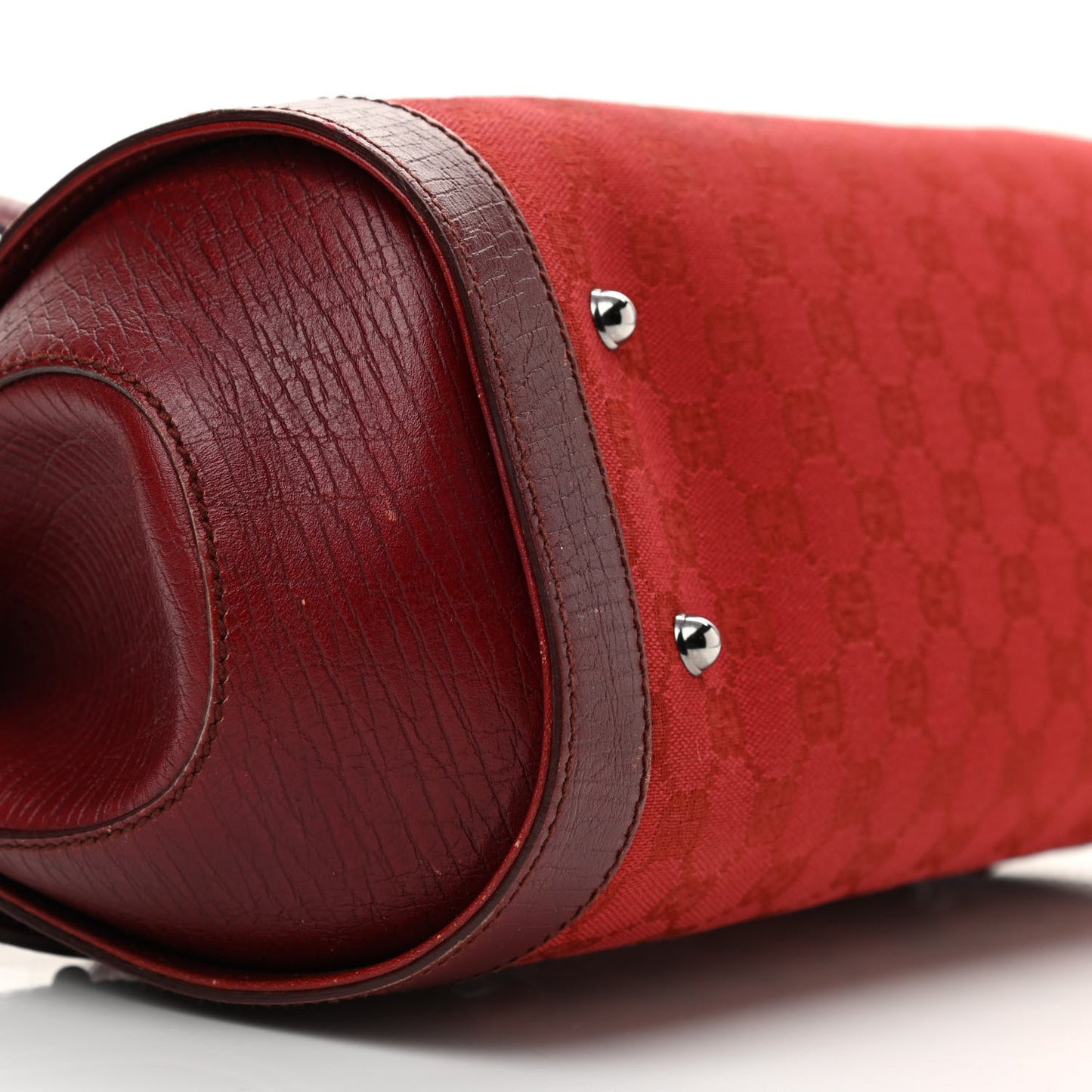 Monogram Bamboo Bullet Bag Red