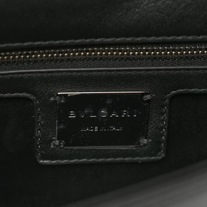 Bulgari Calfskin Matelasse Mini Serpenti Cabochon Crossbody Bag Black 7 of 11