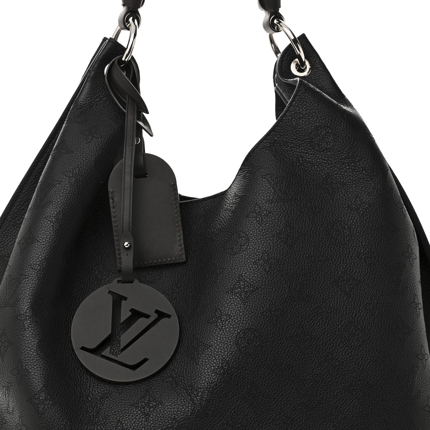 Louis Vuitton Mahina Carmel Hobo Black 7 of 9