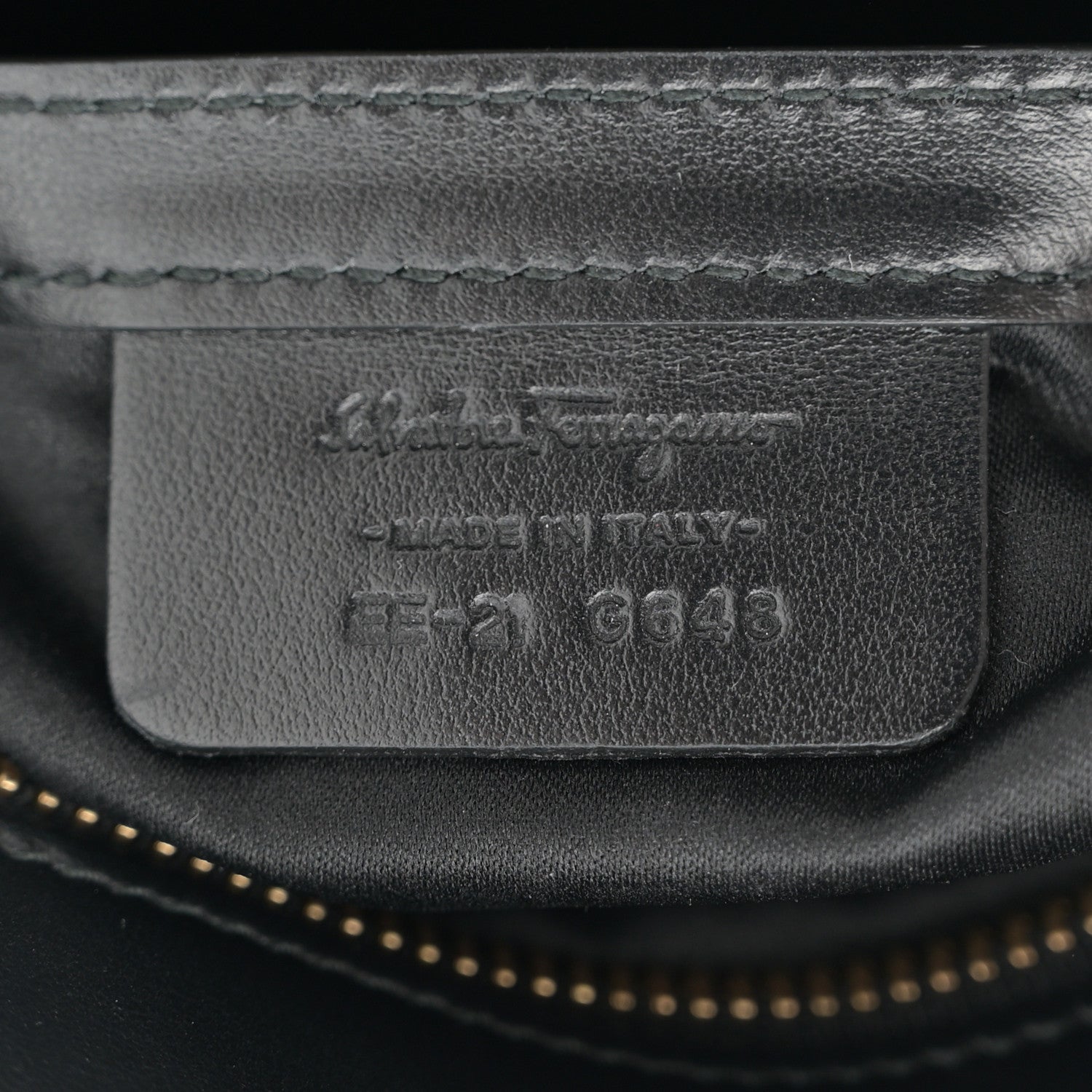 Salvatore Ferragamo Calfskin Suede Patchwork Double Handle Small Amy Tote Black 7 of 11