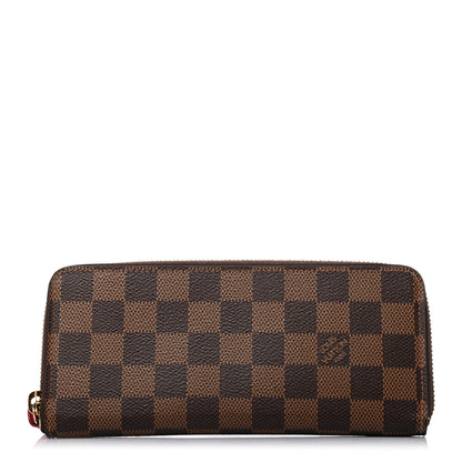 Louis Vuitton Damier Ebene Clemence Wallet Cherry 1 of 8
