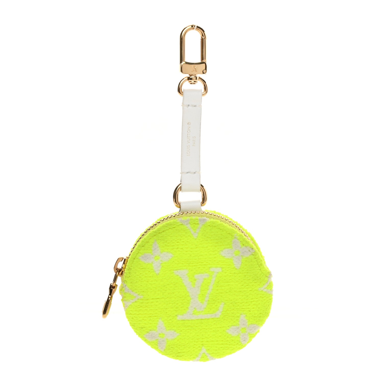 Louis Vuitton Fabric LV Match Ellipse BB Round Coin Purse Yellow 1 of 5