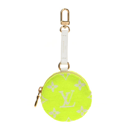 Louis Vuitton Fabric LV Match Ellipse BB Round Coin Purse Yellow 1 of 5
