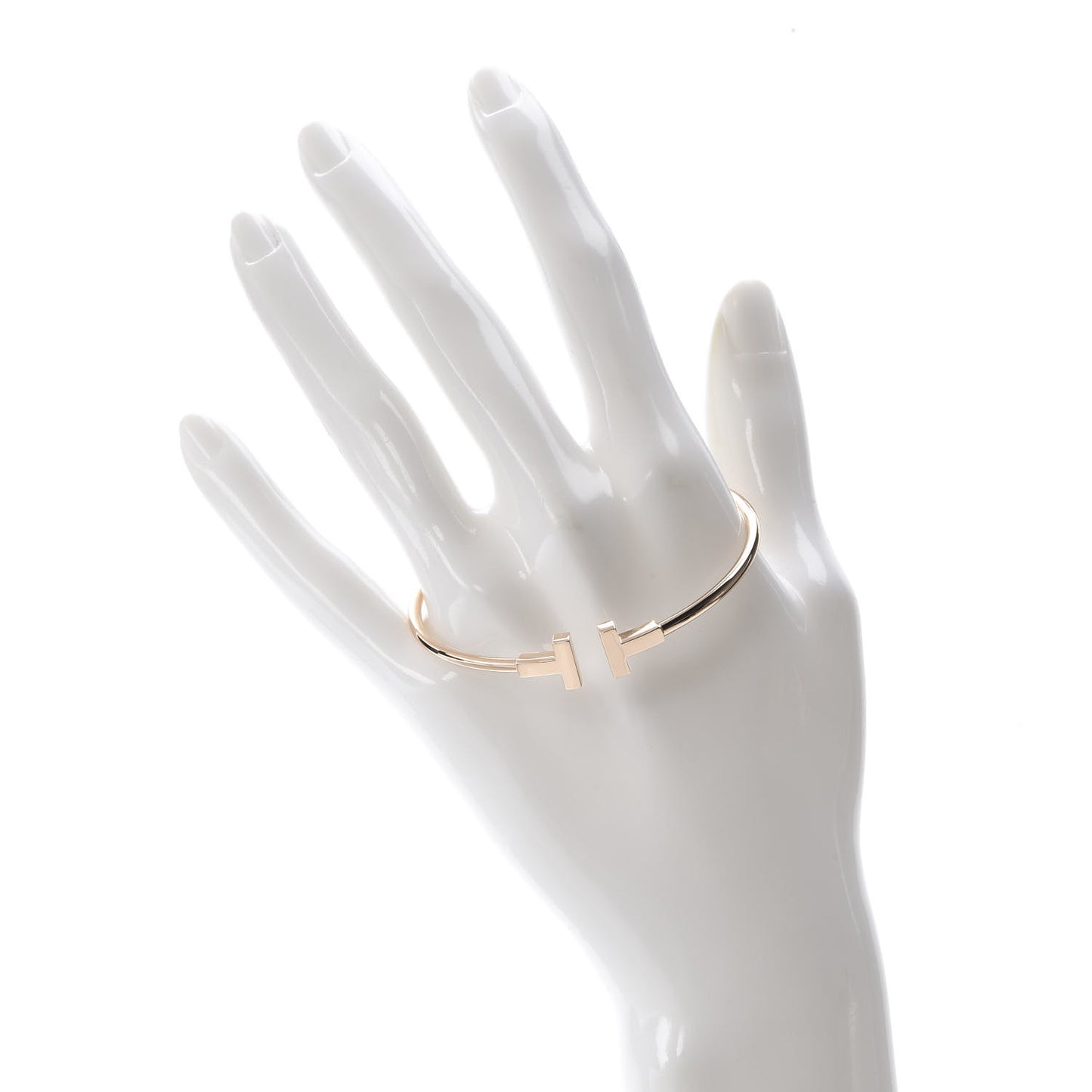 18K Rose Gold T Wire Bracelet