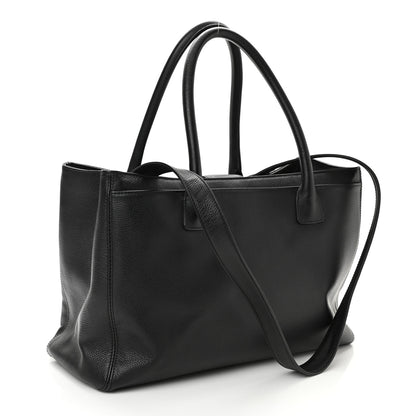 Chanel Calfskin Cerf Executive Shopper Tote Black 3 of 10