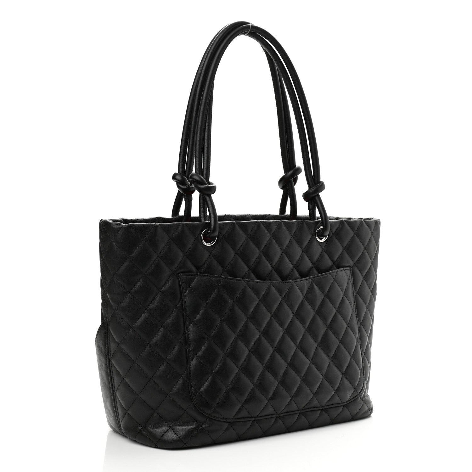 Chanel Calfskin Quilted Large Cambon Tote Black 3 of 13