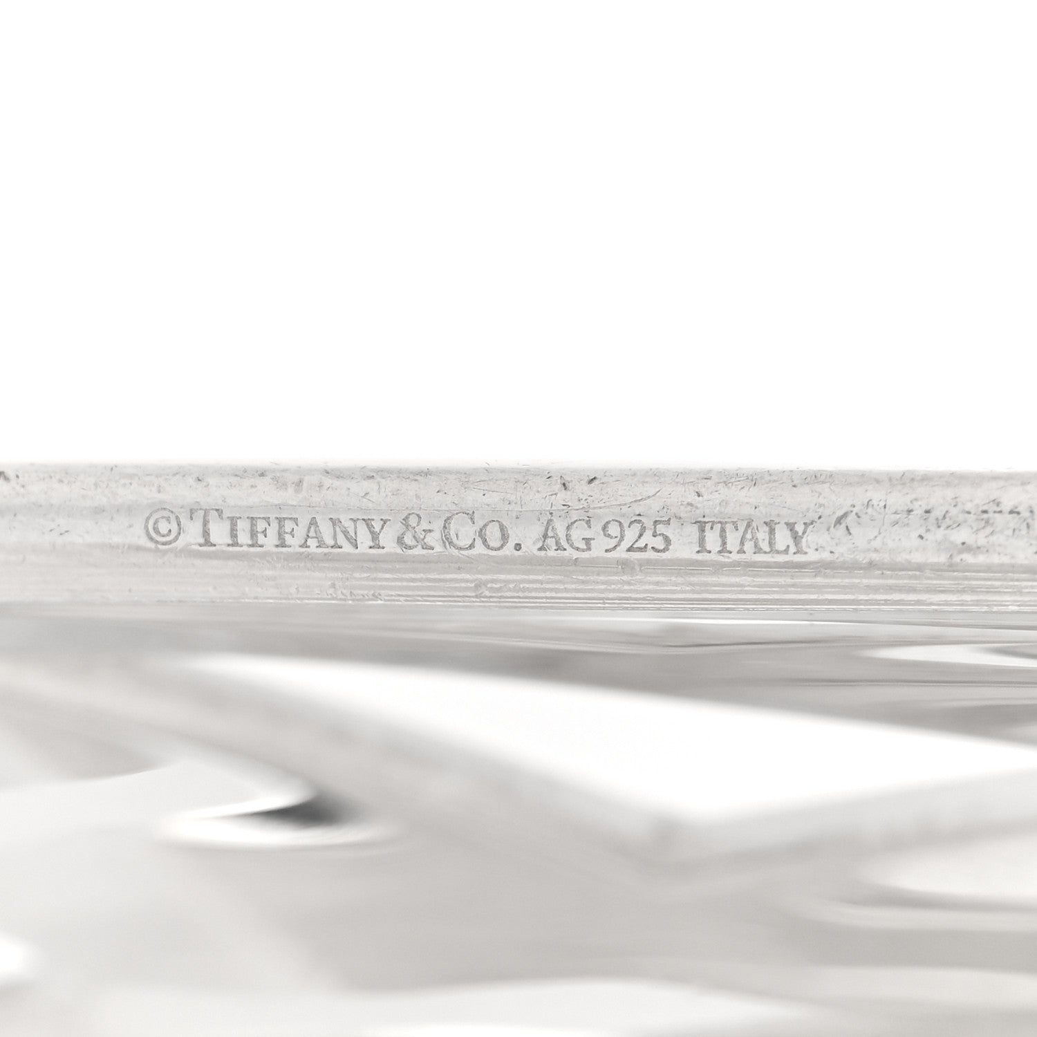 Tiffany Sterling Silver Wide Atlas Cuff Bracelet 3 of 3