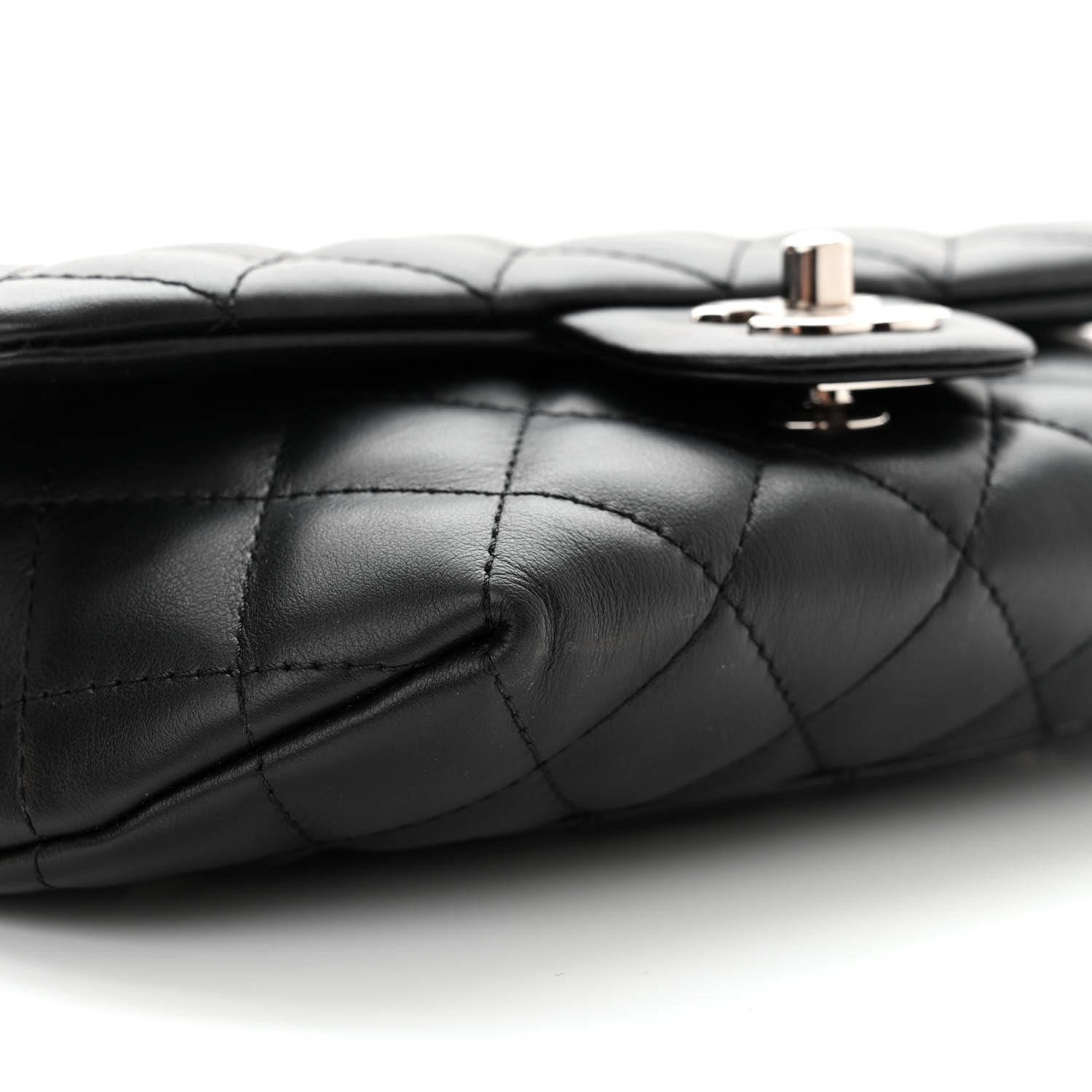 Chanel Calfskin Quilted CC Uniform Flap Belt Bag Black 10 of 11