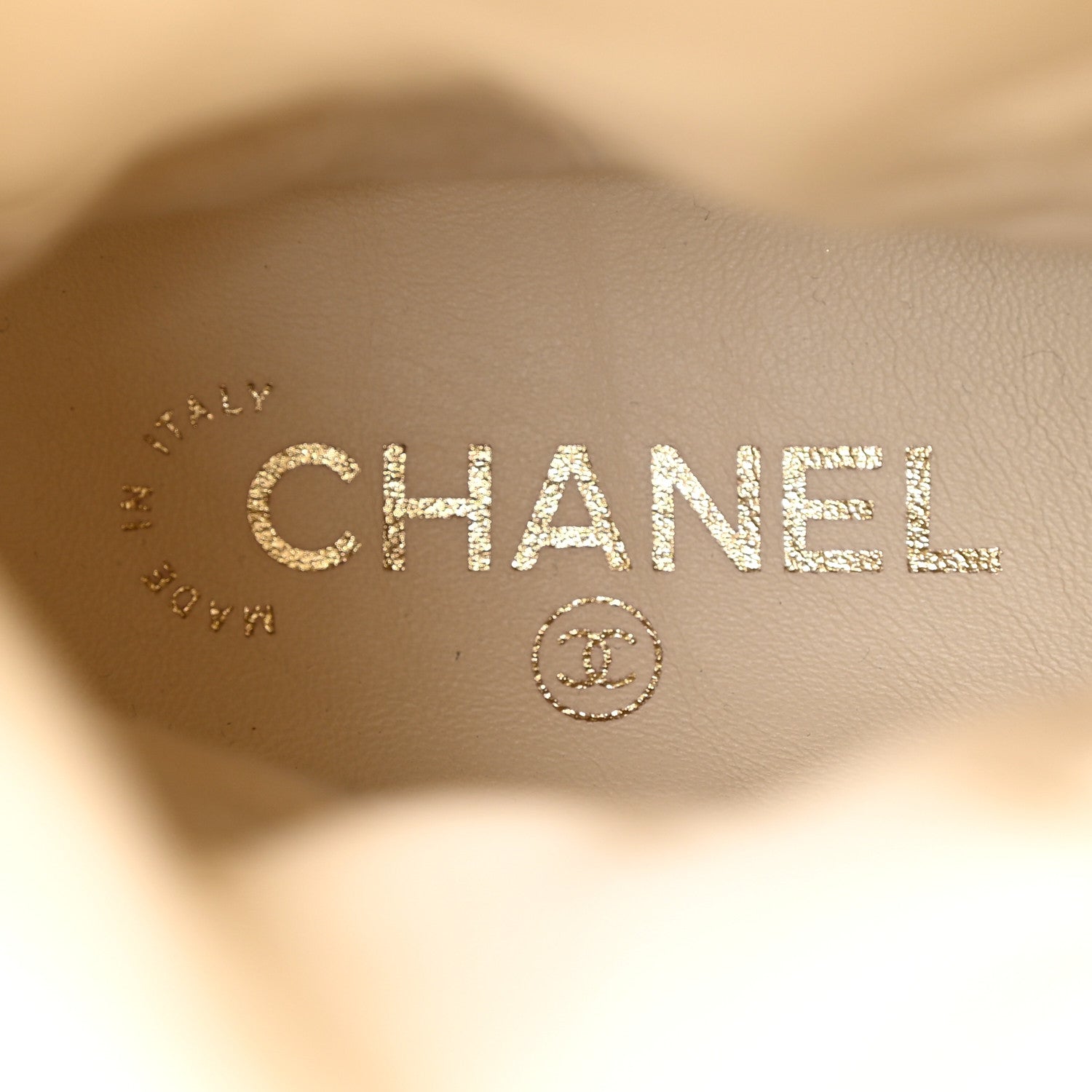 Chanel Shearling Chain Studded CC High Boot 37 White Black 8 of 16