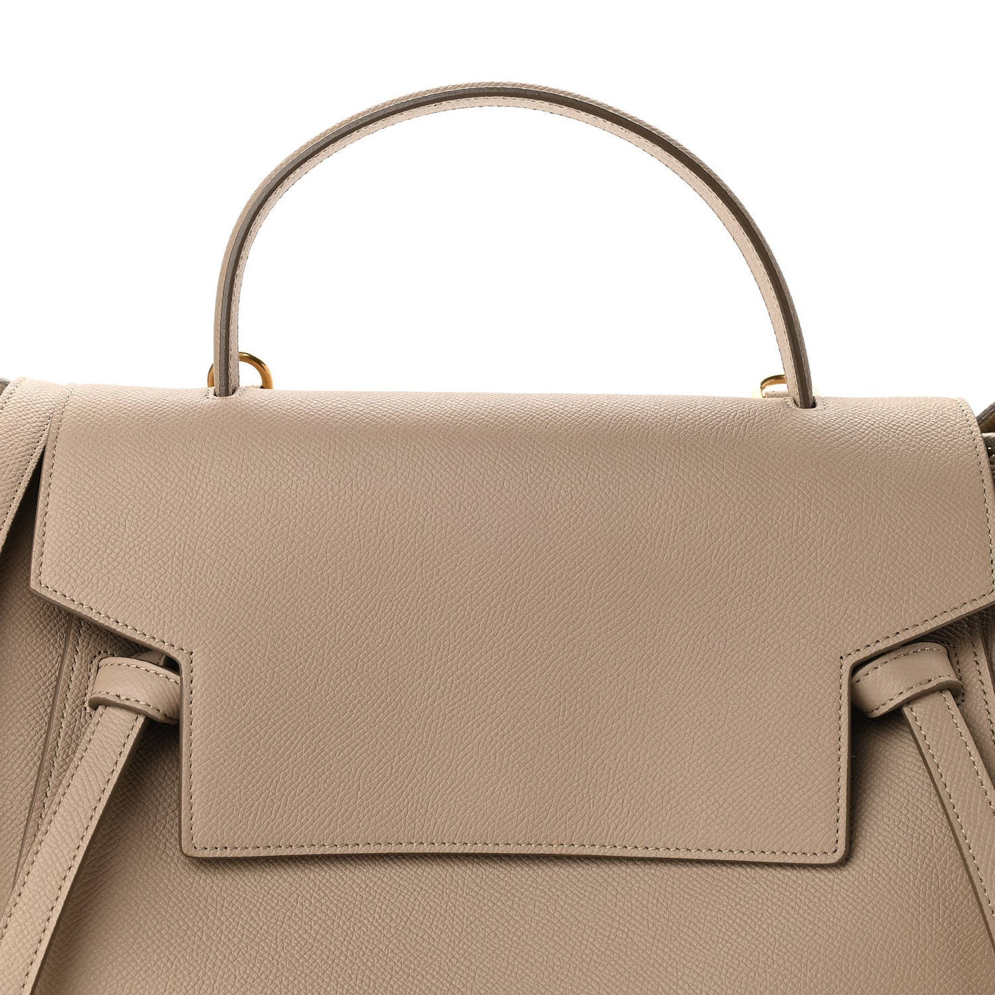 Grained Calfskin Mini Belt Bag Light Taupe