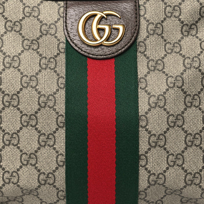 Gucci GG Supreme Monogram Web Small Ophidia Half Moon Hobo Brown 8 of 14