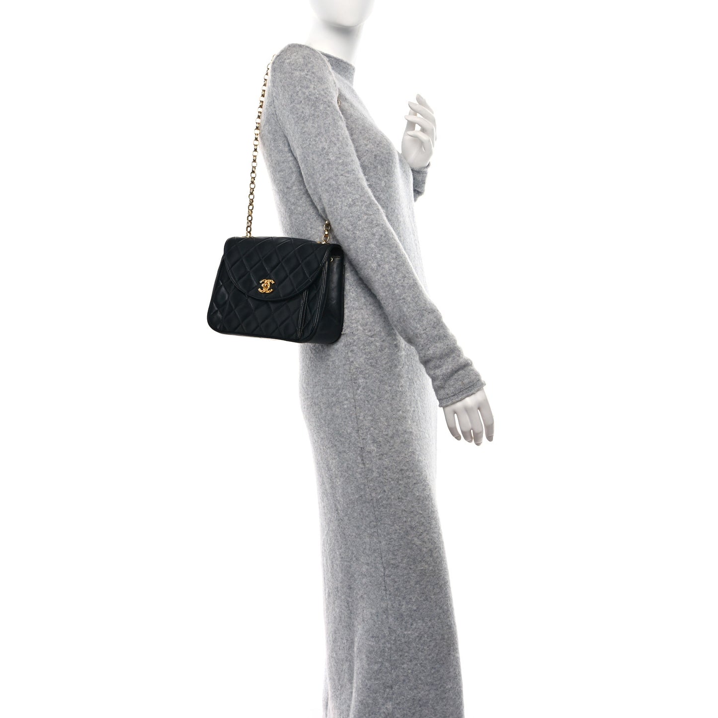 Lambskin Quilted Small Bijoux Flap Black