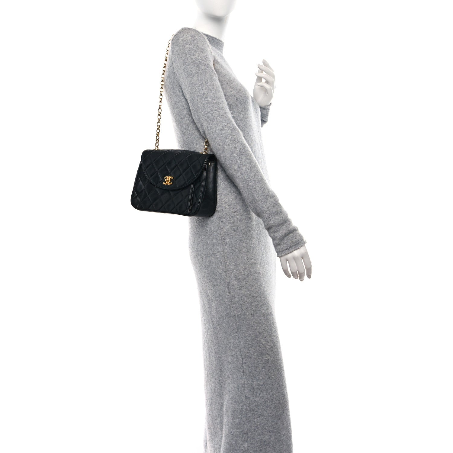 Chanel Lambskin Quilted Small Bijoux Flap Black 2 of 9