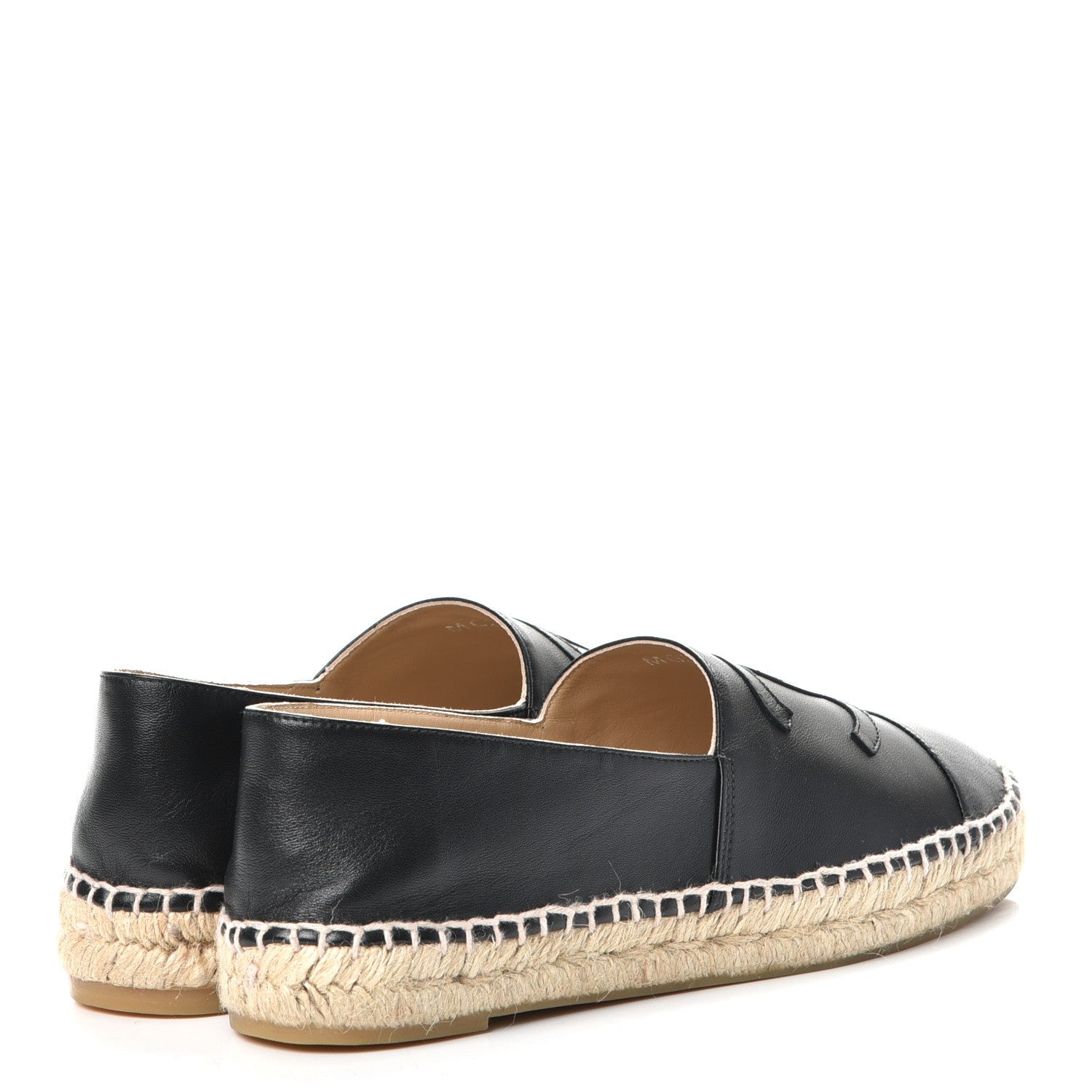 Chanel Lambskin CC Espadrilles 38 Black 4 of 12