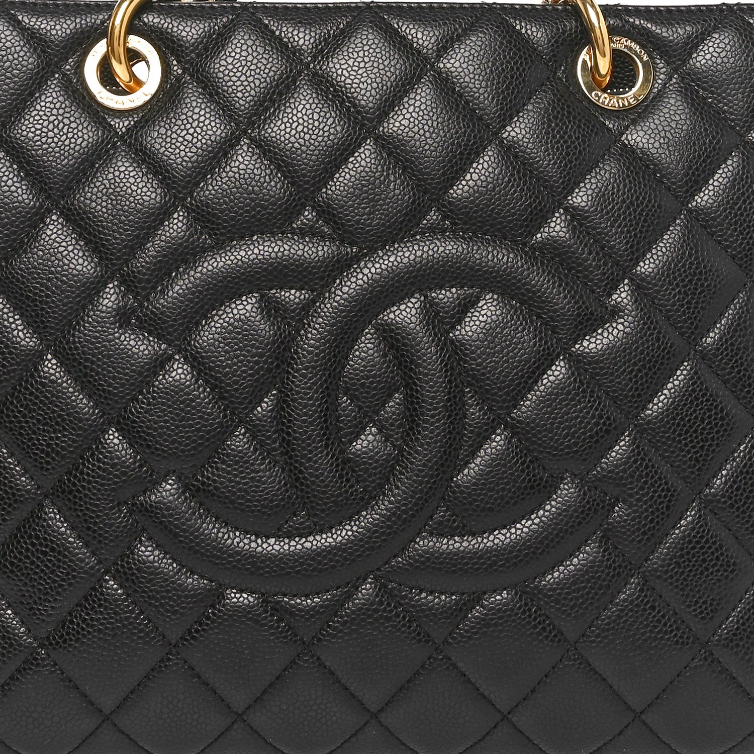 Chanel Caviar Quilted Grand Shopping Tote GST Black 8 of 10