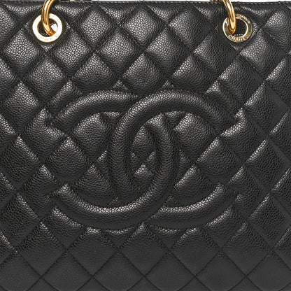 Chanel Caviar Quilted Grand Shopping Tote GST Black 8 of 10