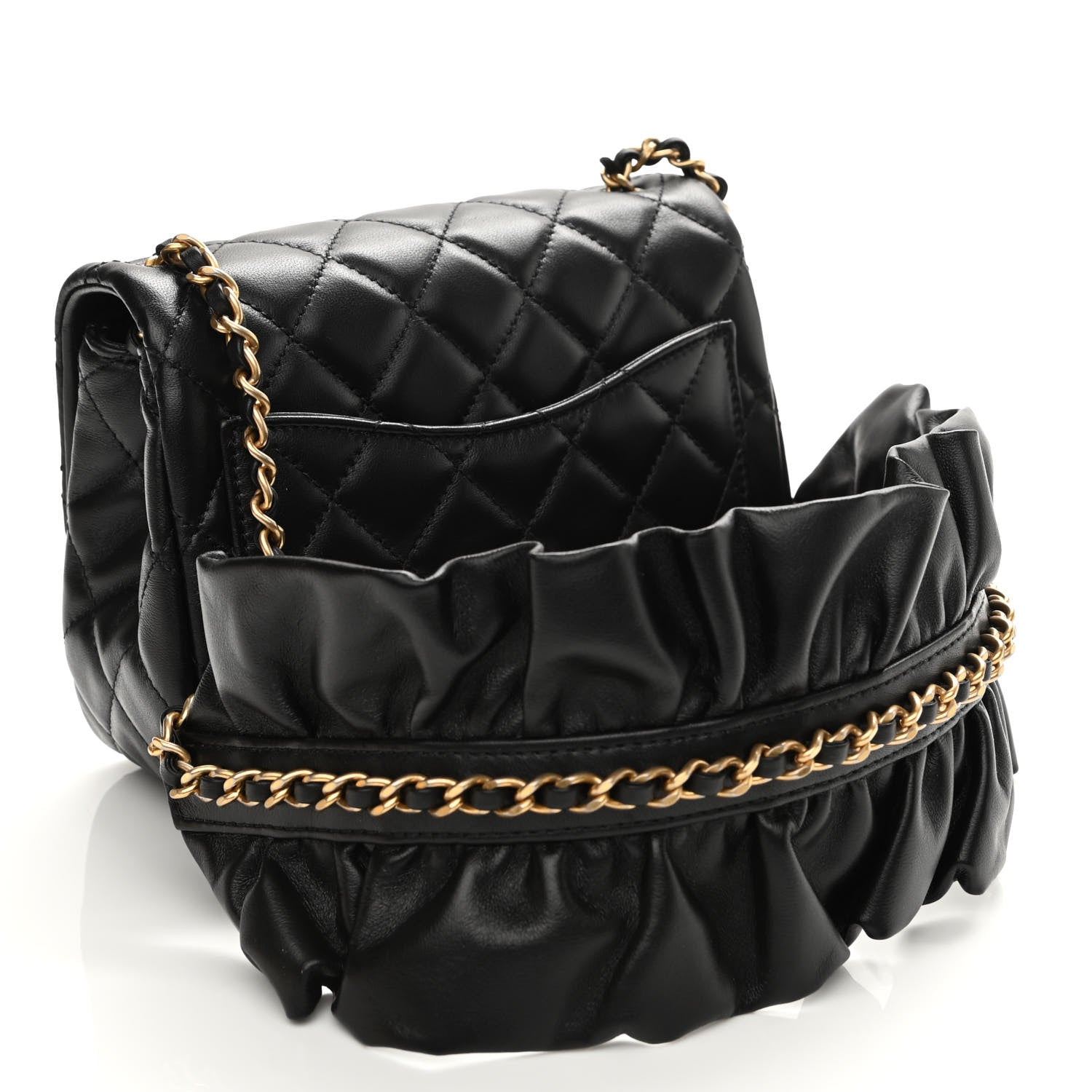 Chanel Lambskin Quilted Mini Romance Square Flap Black 3 of 11