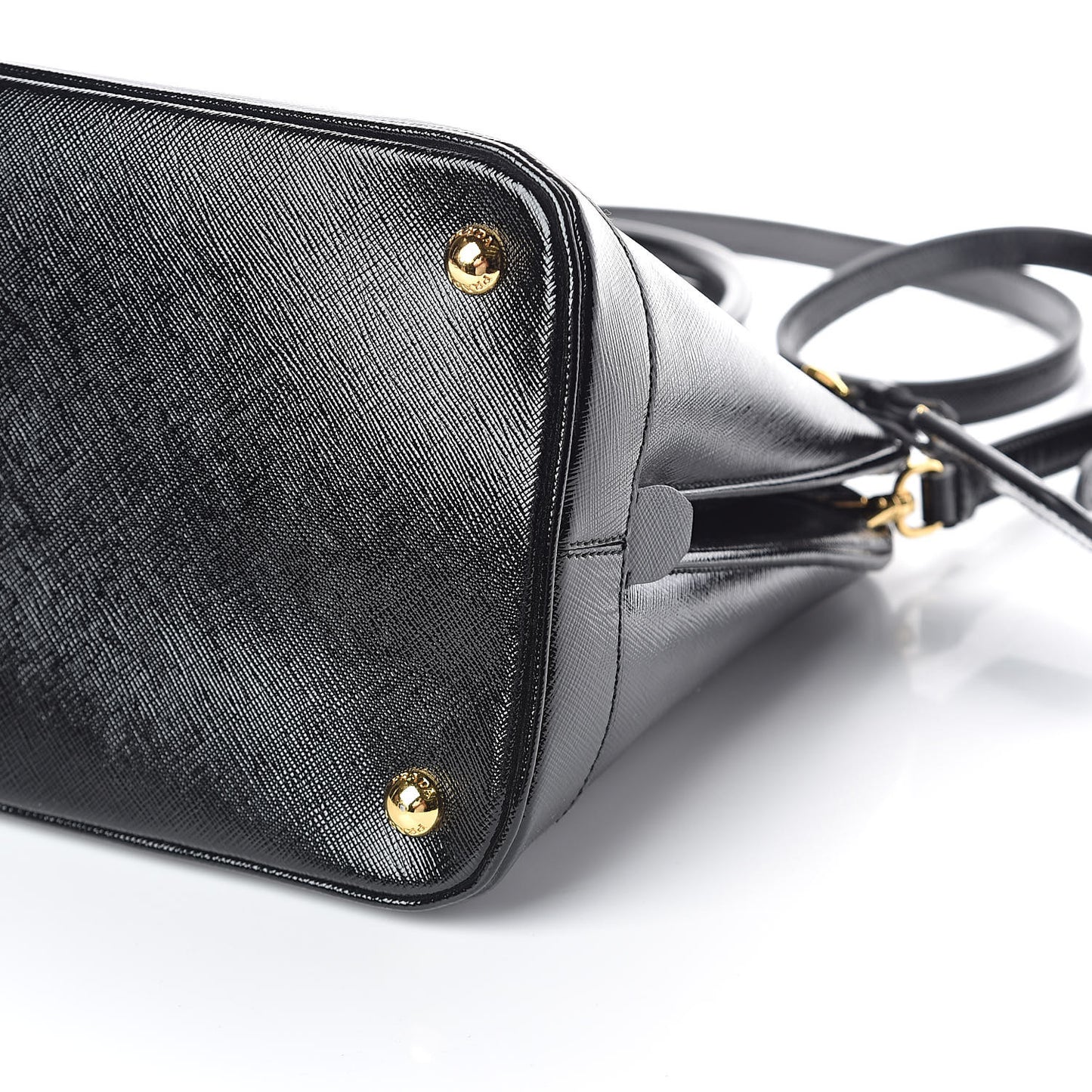 Saffiano Vernice Open Promenade Tote Black
