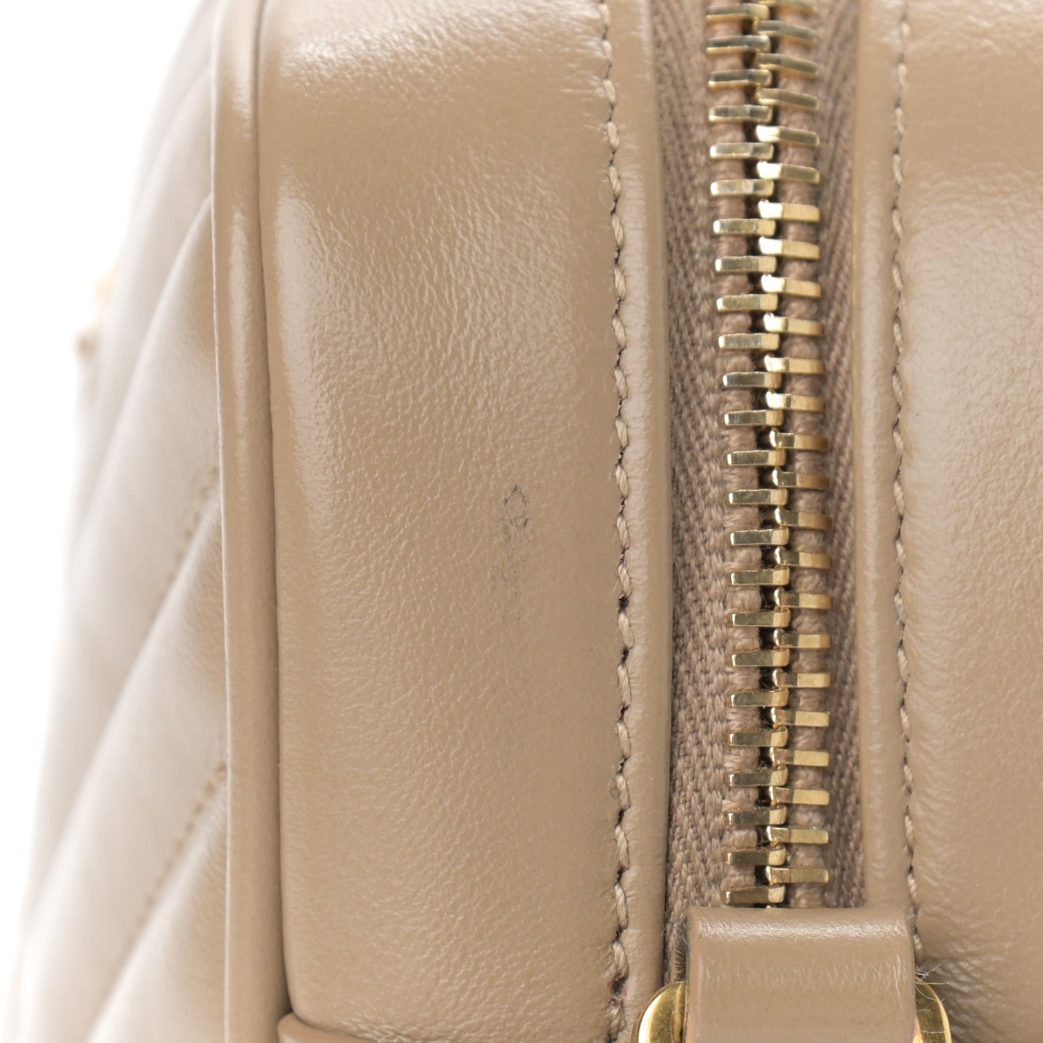 Saint Laurent Calfskin Matelasse Monogram Lou Camera Bag Dark Latte 11 of 11