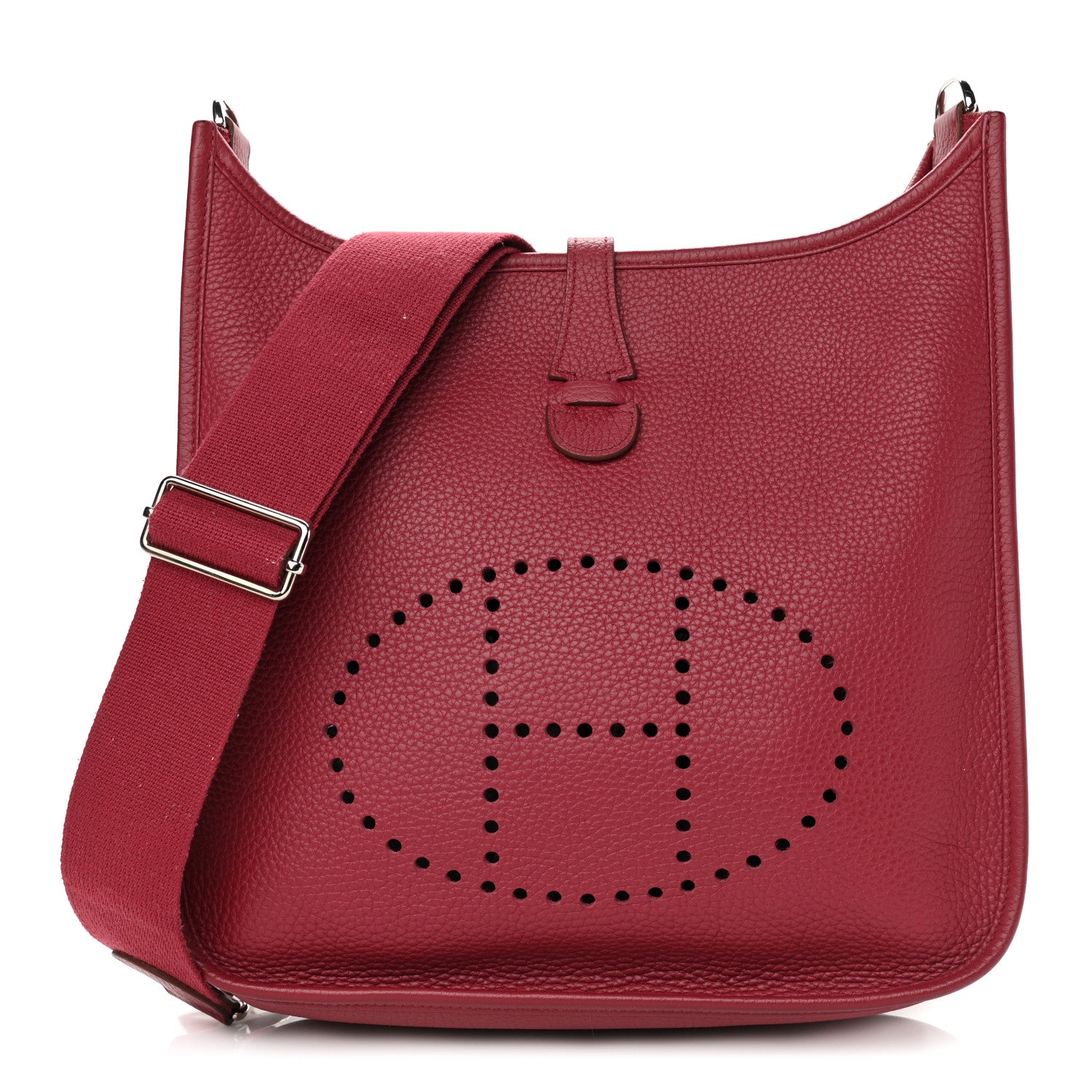Hermes Taurillon Clemence Evelyne III PM Rubis 1 of 11