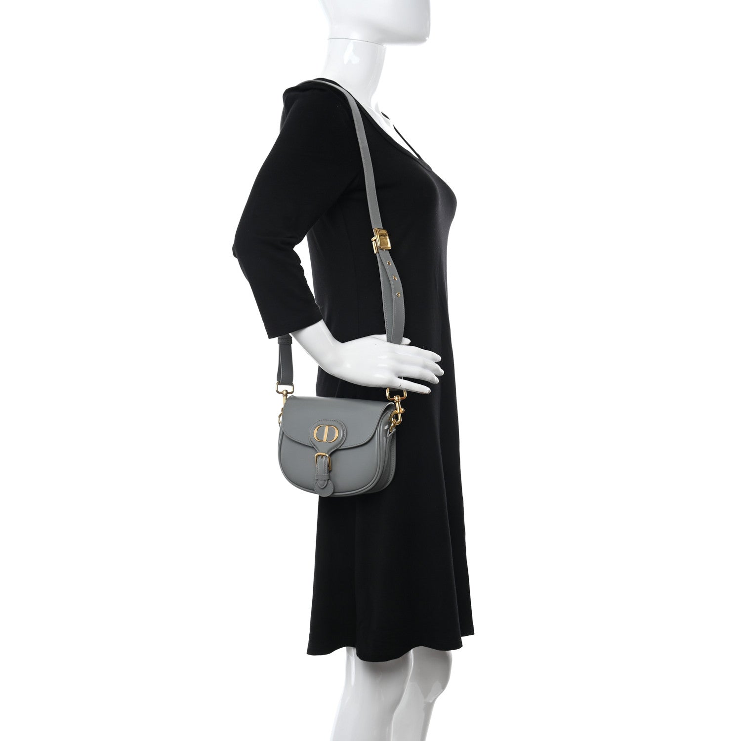 Christian Dior Box Calfskin Small Bobby Bag Gray 2 of 9