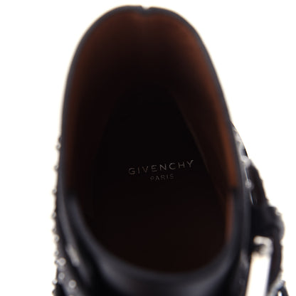 Givenchy Calfskin Studded Prue Buckle Bootie 38 Black 8 of 12