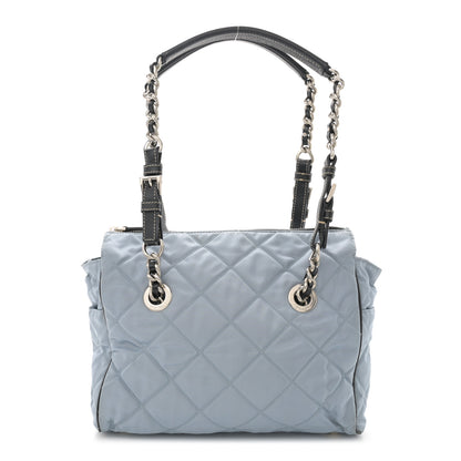 Prada Tessuto Nylon Impunturato Quilted Shopping Tote Pervinca 1 of 13