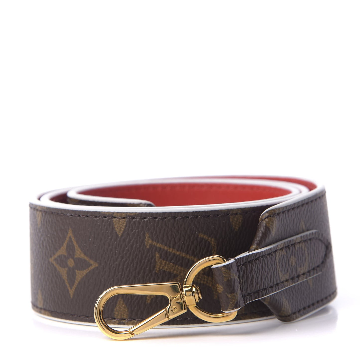Monogram Bandouliere Shoulder Strap Red