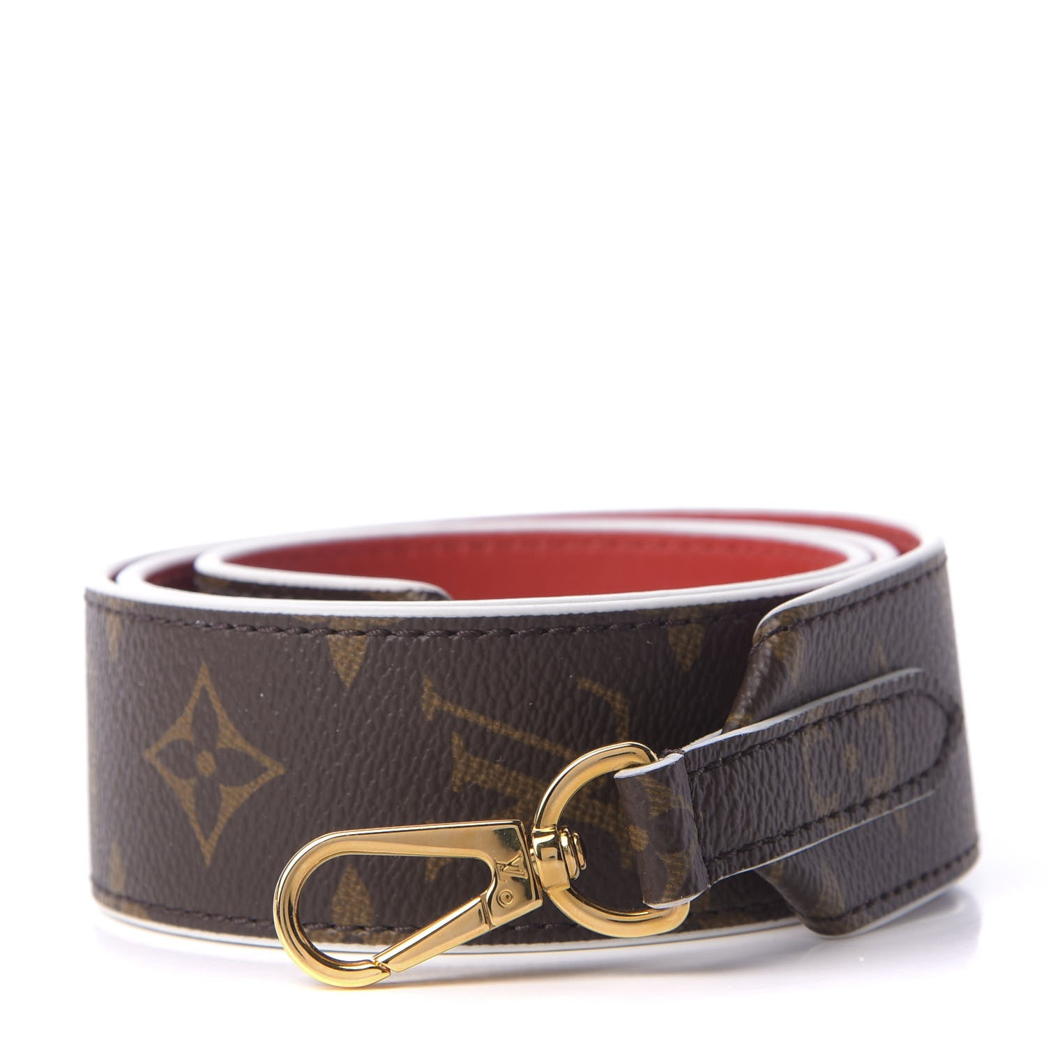 Louis Vuitton Monogram Bandouliere Shoulder Strap Red 1 of 3