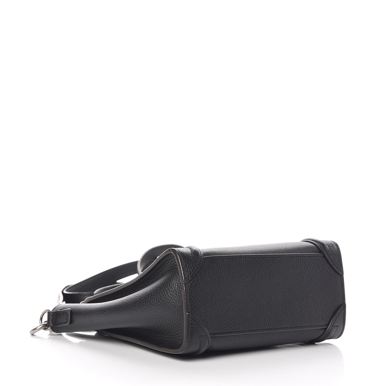 Celine Drummed Calfskin Nano Luggage Black 4 of 9