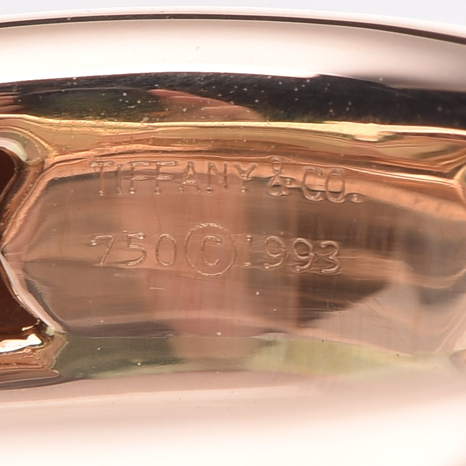 Tiffany 18K Rose Gold Diamond Heart Ring 50 5.25 5 of 5