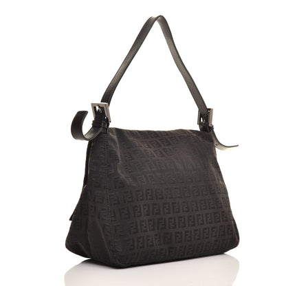Fendi Zucchino Vitello Mama Baguette Black Moro 3 of 10