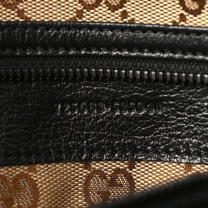 Gucci Calfskin Monochrome Medium Double G Tote Bag Black 7 of 13