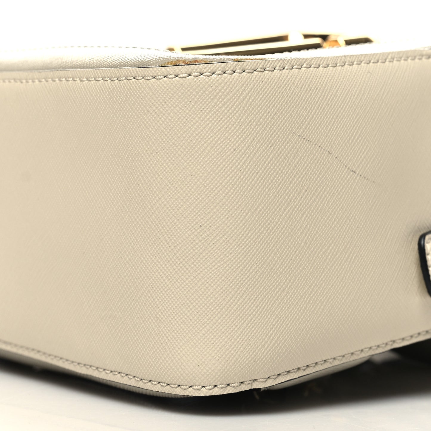 Saffiano Mini Snapshot Backpack Beige Multicolor