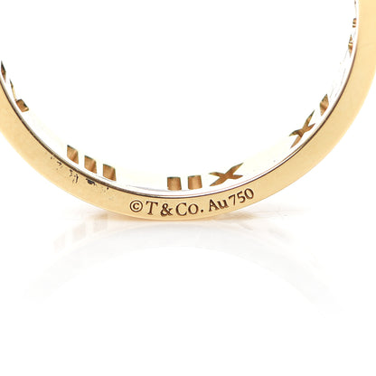Tiffany 18K Yellow Gold Diamond Wide Atlas Pierced Ring 60 9.25 4 of 5