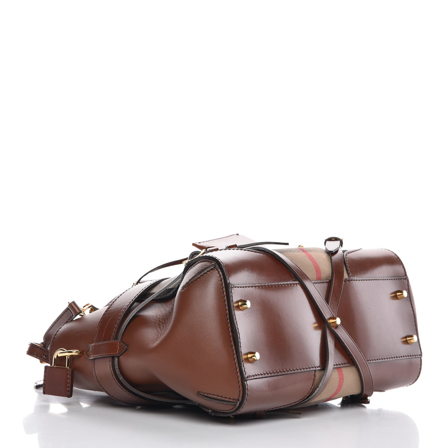 Burberry House Check Small Gladstone Dark Tan 4 of 11